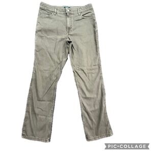 Woolrich Men's Green Bootcut Jeans 32x30 tag actual 34x28 Cargo Pocket‎